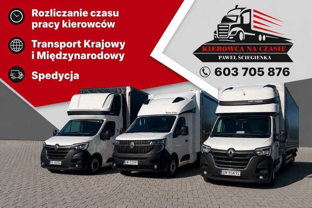 Rozliczanie czasu pracy kierowcow  od 3,5t