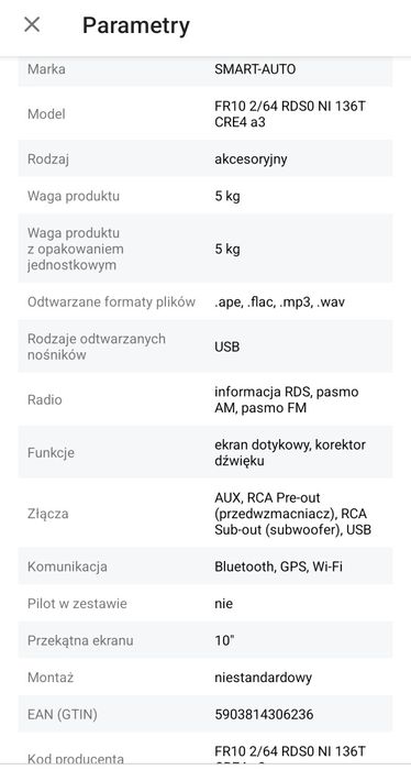 Radio NAWIGACJA GPS Renault Master III od 2010 do 2018 ANDROID