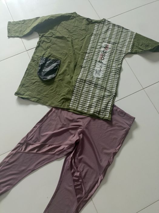 Leginsy bluzka damska 52