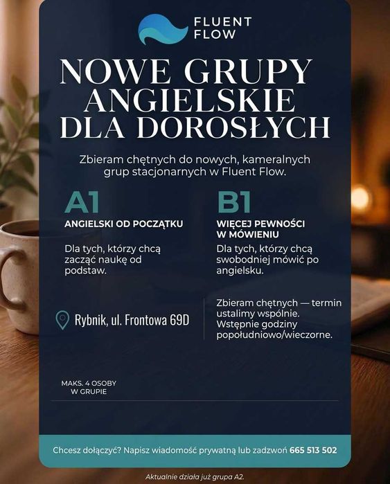 Angielski dla dorosłych | KAMERALNA GRUPA