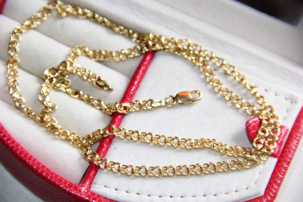 Złoty łańcuszek kolia naszyjnik wisiorek 585 zloto apart