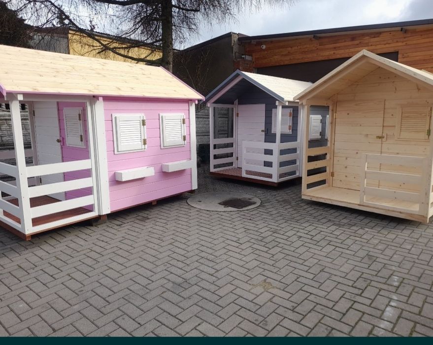 DUŻE domki drewniane dla dzieci