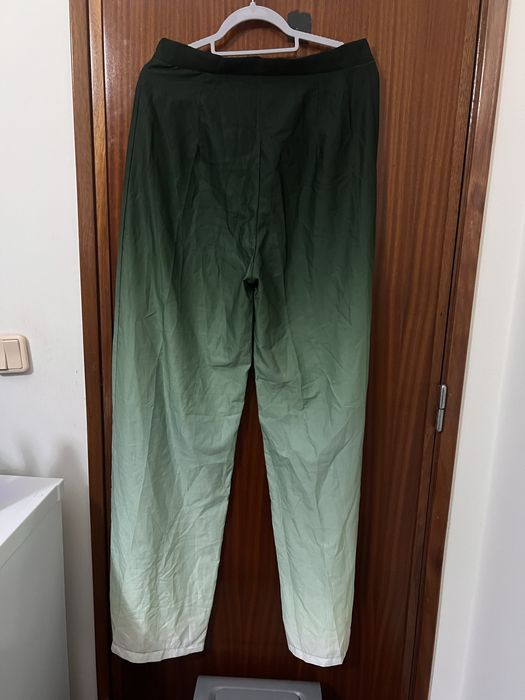 Calça verde escuro