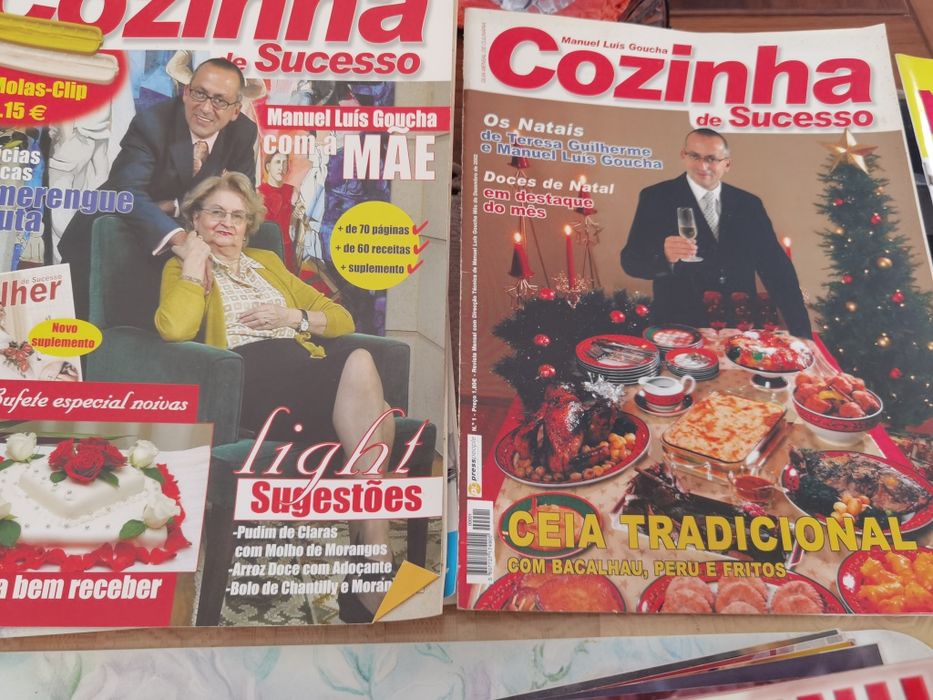 Revistas e fichas culinária vintage