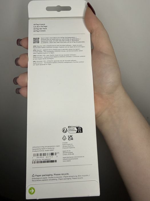 Apple AirTag 2 4-pack (MFEA4) 2026