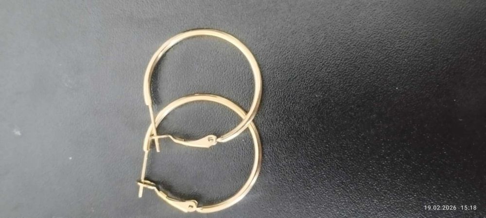 kolczyki kółka marki Xuping ze stali nierdzewnej