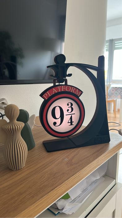 Abajur Plataforma 9 3/4 Harry Potter