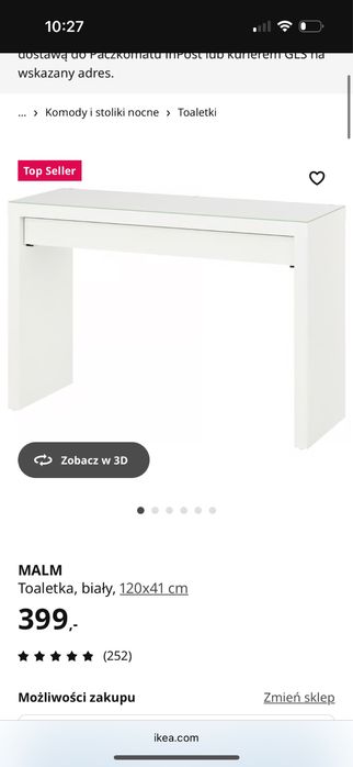 Toaletka ikea na sprzedaż