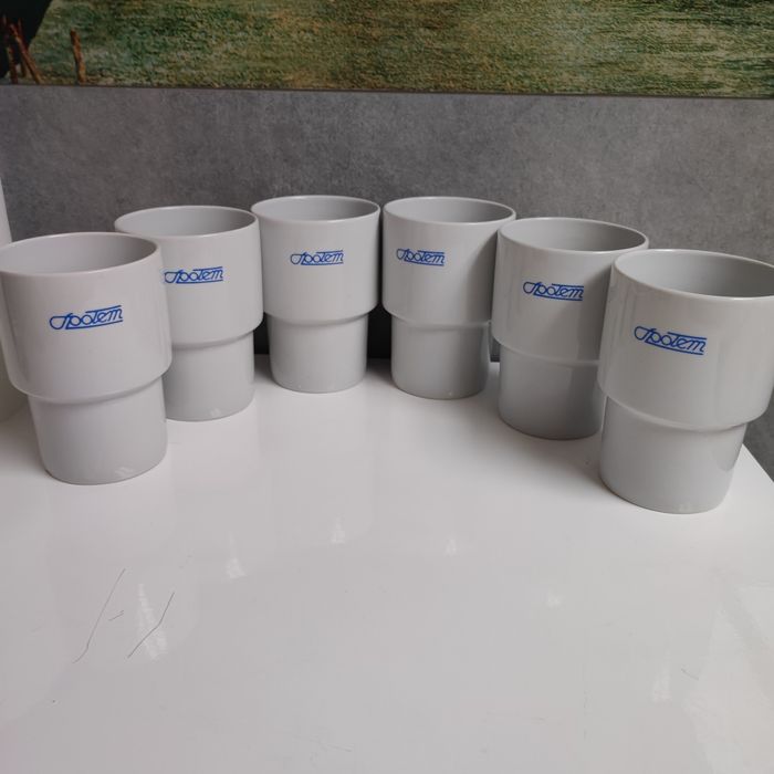 Kubek Społem zestaw 6 szuk PRL