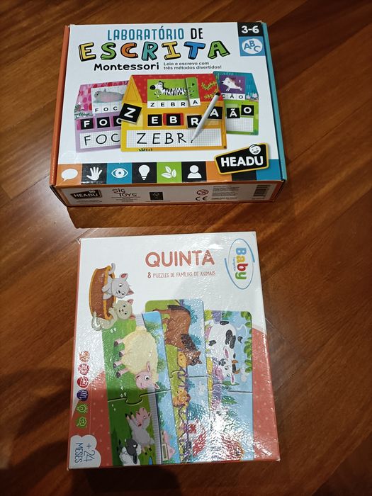 Puzzles de desenvolvimento e livros