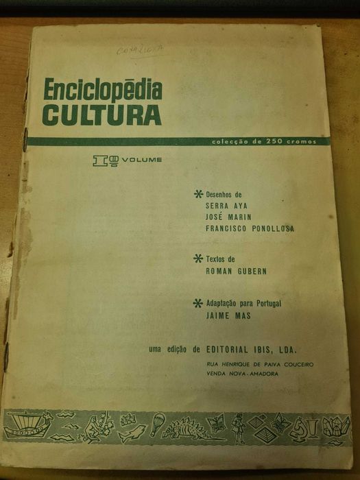Caderneta c/ 250 cromos Enciclopédia Cultura