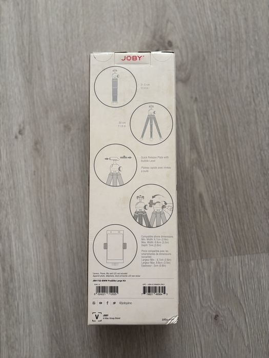 Tripé Joby Podzilla Large Kit - Cinzento