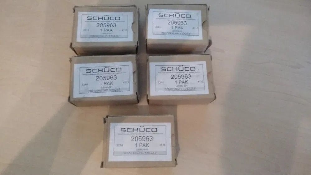 SCHÜCO. Специальный самонарезающий винт 5,5X23,5 для окон. Цена за пач