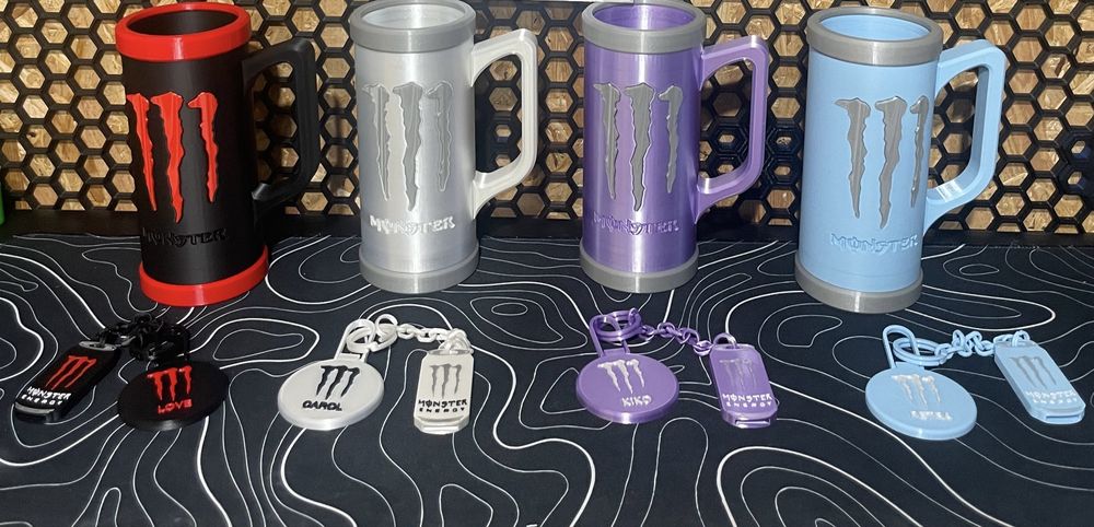 Porta latas Monster