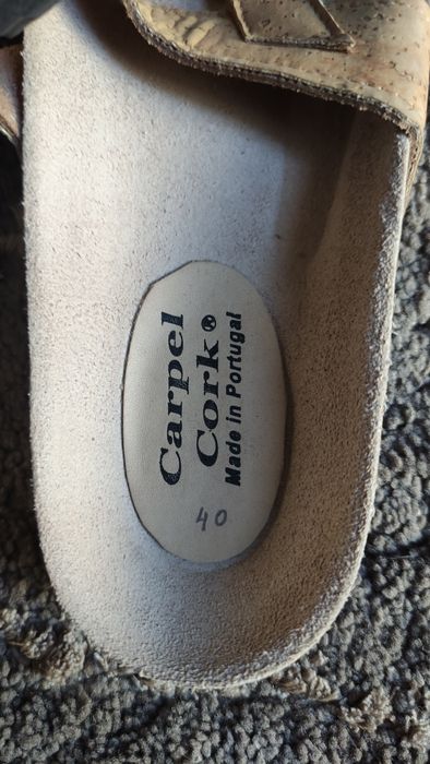 Sandálias de senhora em cortiça