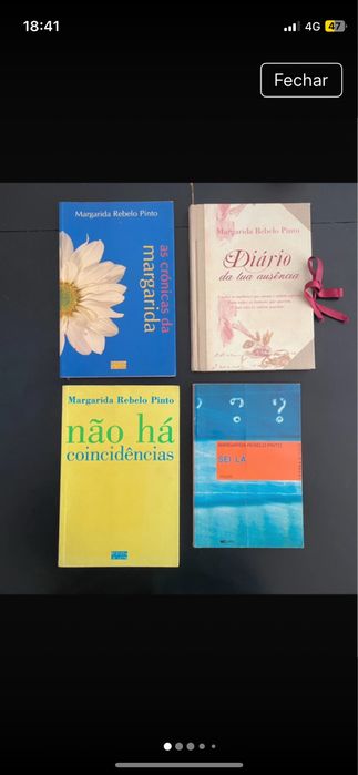 Lote de 4 livros de Margarida Rebelo Pinto (os 4 juntos por 1€)