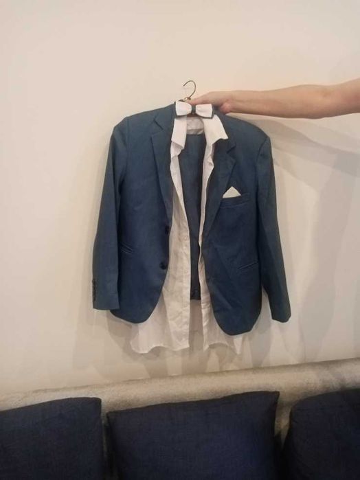 Garnitur dziecięcy 150 cm wzrostu± muszka + koszula stan idealny!