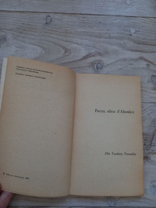 Paryż ulica d'Aboukir Monique Lange 1962