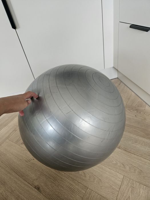 Piłka fitness szara