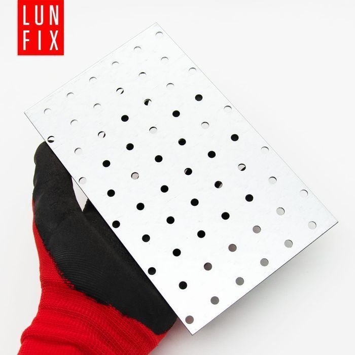 Płytka perforowana ciesielska montażowa 100x200x2mm łącznik ciesielski