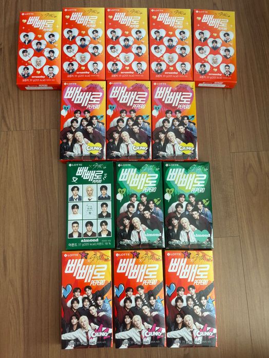 Stray kids pepero шоколадні соломинки