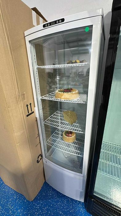 Vitrine refrigerada pastelaria com 4 faces de vidro