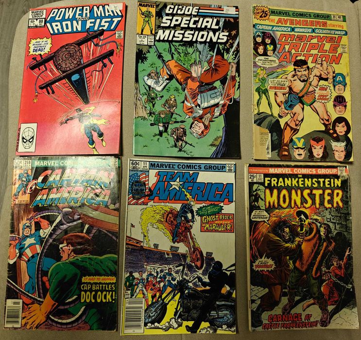 Комиксы Марвел Comics Marvel 70-х 80-х винтажные на английском 18 штук