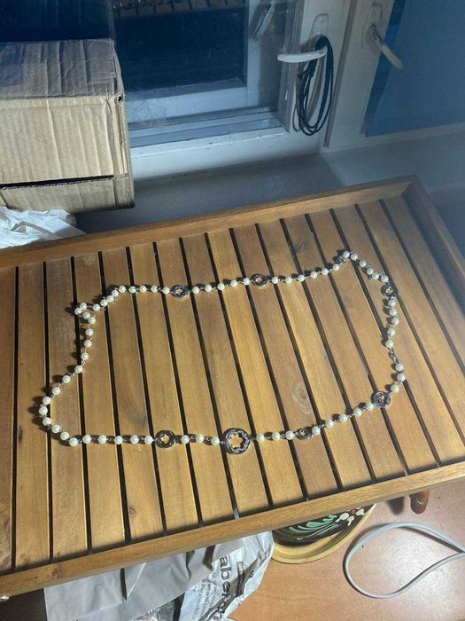 Жемчужные бусы выполненные из искусственного жемчуга высокого качества