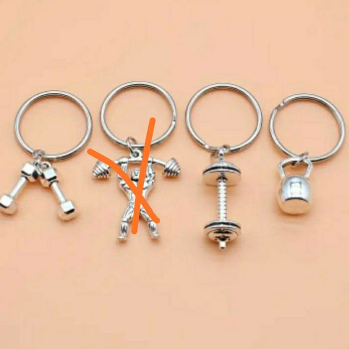 Брелки на ключи, тематика  - фитнес