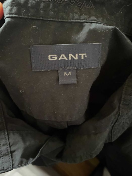 Elegancka czarna koszula męska - GANT - M - OKAZJA