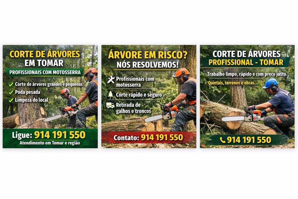 Corte e limpeza de árvores e terrenos