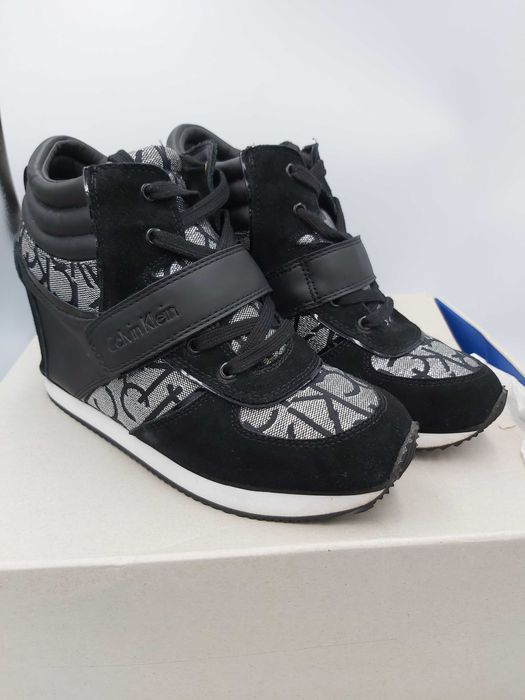 Sneakersy CALVIN KLEIN Srebrne botki rozmiar 39