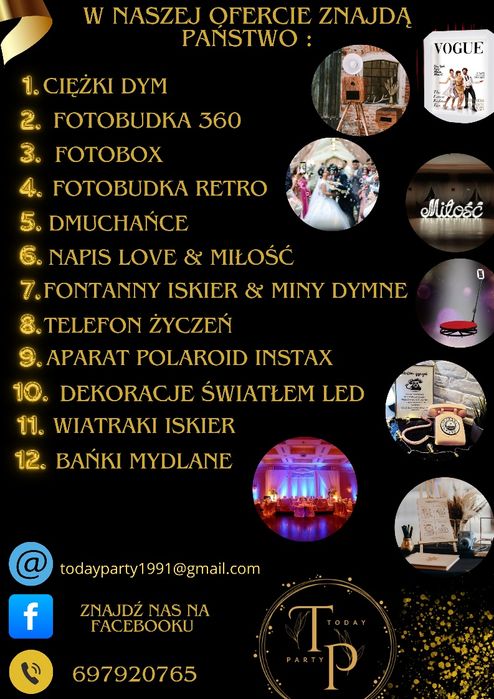 Ciężki dym fotobudka retro 360 atrakcje na wesele