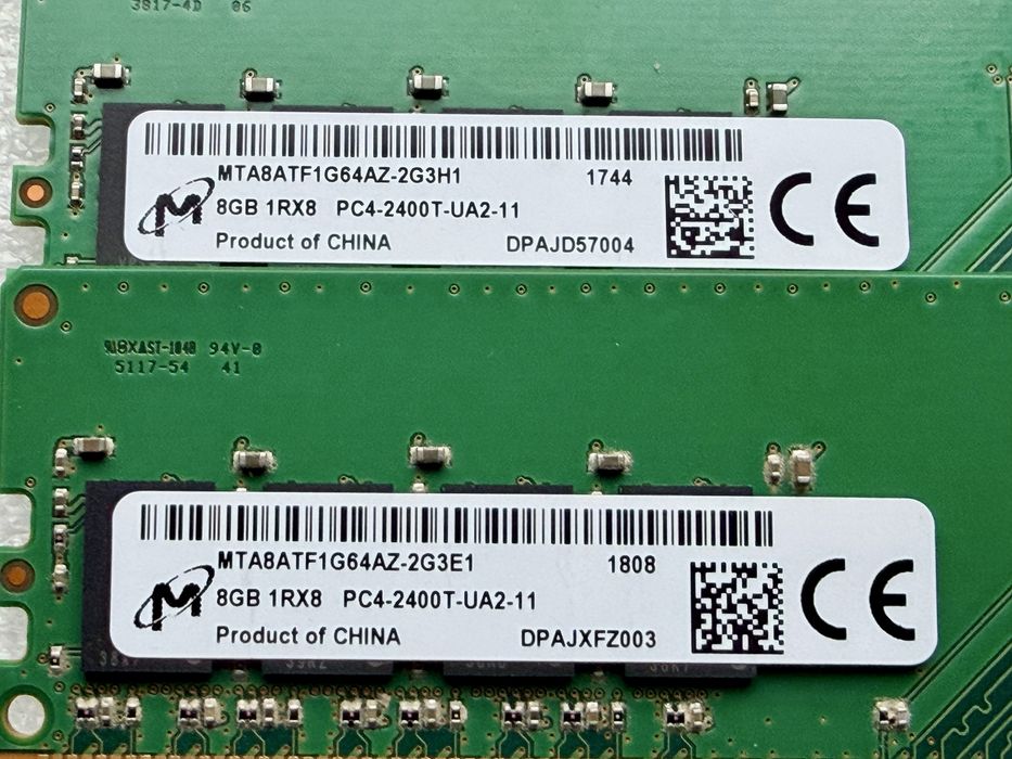 Micron 16GB (2x8GB) Micron, DDR4 2400MHz, MTA8ATF1G64AZ-2G3H1