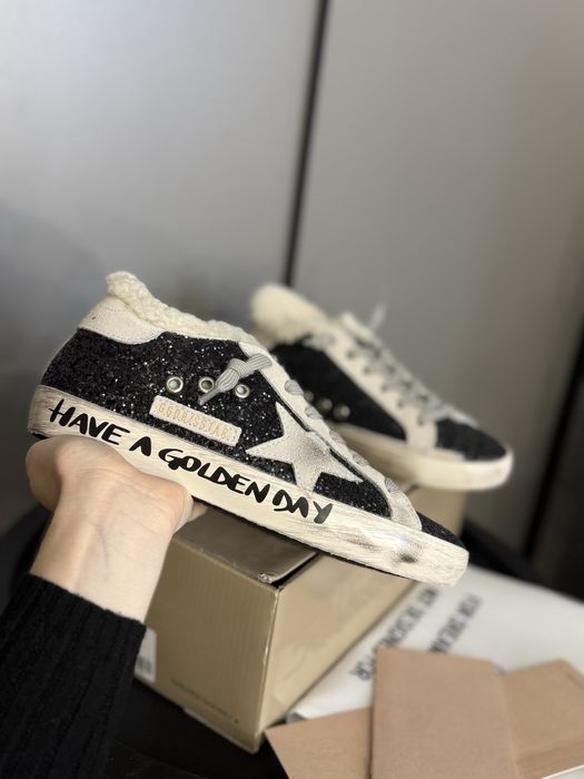 Голден гуз кеды с мехом зимние женские golden goose