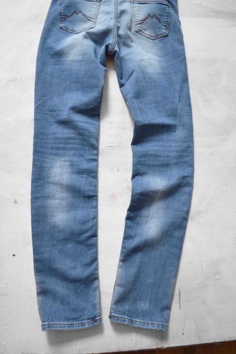 jasne jeansy spodnie proste biodrówki Mustang 29/32