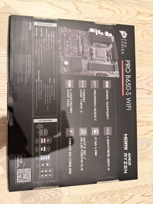 MSI PRO b650-S wifi