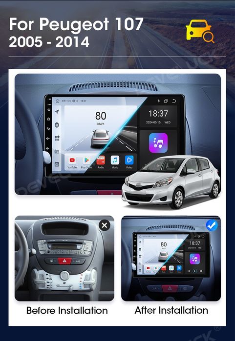 ‼️+Камера‼️Магнітола Toyota Rav4,Aygo,CamryCorolla,Android 4/64gb