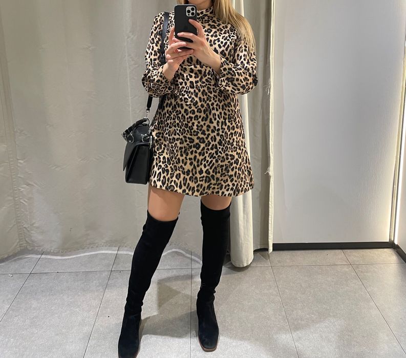 Леопардове плаття Zara