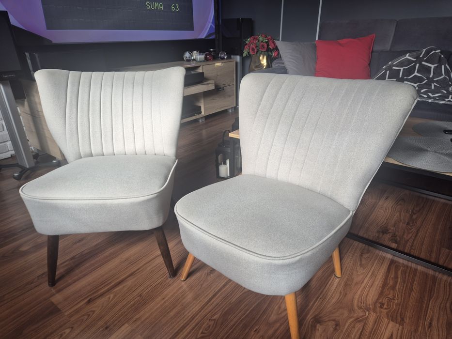 Fotel tapicerowany PRL