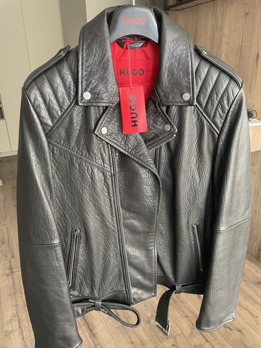 Шкіряна чоловіча куртка Hugo L