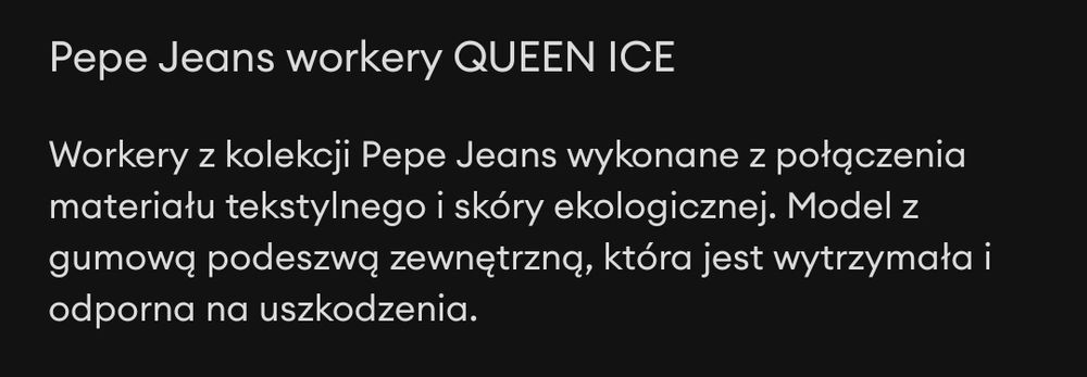 Pepe Jeans workery QUEEN ICE
