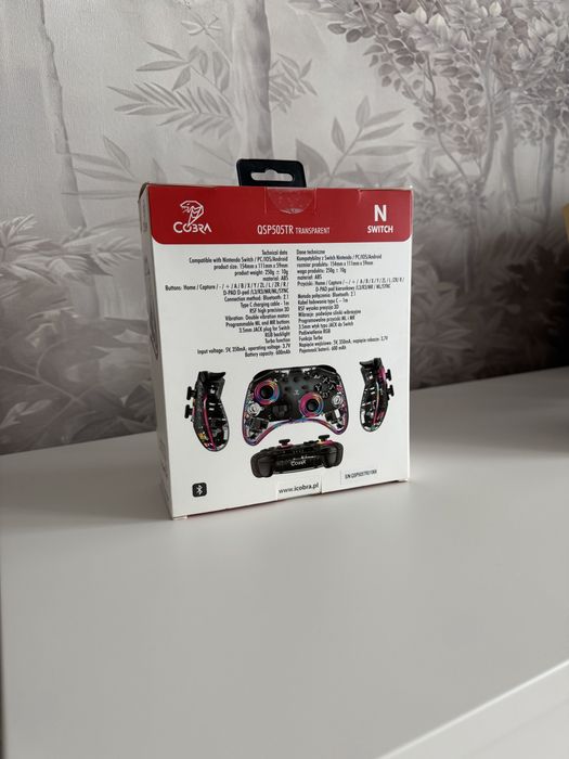 Pad Cobra QSP505TR do Nintendo Switch, PC, Android,iOS bezprzewodowy,