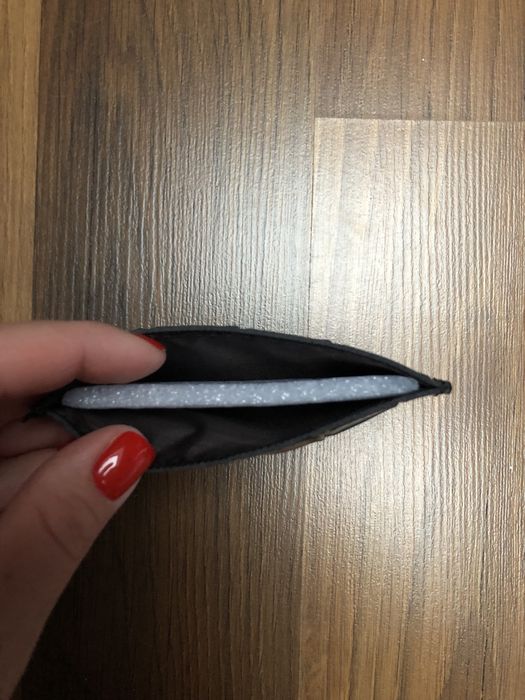 Etui na karty czarne skóra ekologiczna