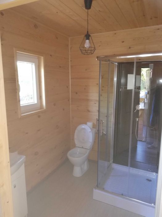 Domek nad jeziorem, Okuninka Jezioro Białe, Domek z Jakuzzi, Strefa relaksu