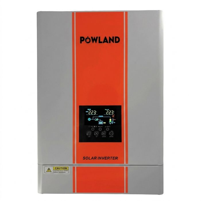 Гібридний сонячний інвертор 1P L 6.2kW 48V Powland iSolar-II-6.2KW-WiFi-PL 6200W (BMS RS485, Wi-Fi даталогер в комплекті)