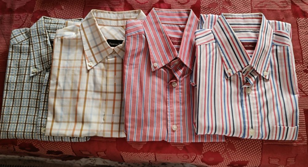 4 Short-Sleeve Shirts for Men, Size M (38), Price for All 4, Brand64563859130371120