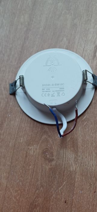 5 Focos led de encastrar 6w,  cor branco quente