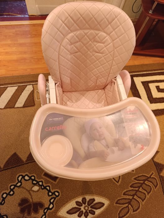 Стільчик для годування Carello Caramel CRL-9501/3 Candy Pink  Б/у