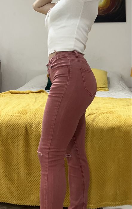 Calça ganga vermelha, n34
